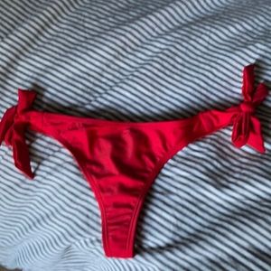 Boutine LA red thong bikini bottom